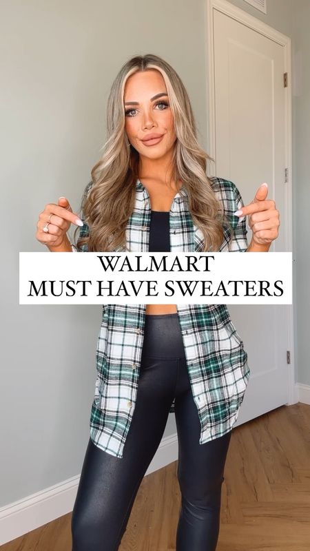 Walmart must have sweaters!!! I’m wearing my true size small in all of them seen, they all come in multiple colors each. My jeans are $29 & I’m wearing my true size 2, they have good stretch too! Booties fit TTS! #walmart #walmartfashion #sweaters 

#LTKstyletip #LTKunder50 #LTKSeasonal