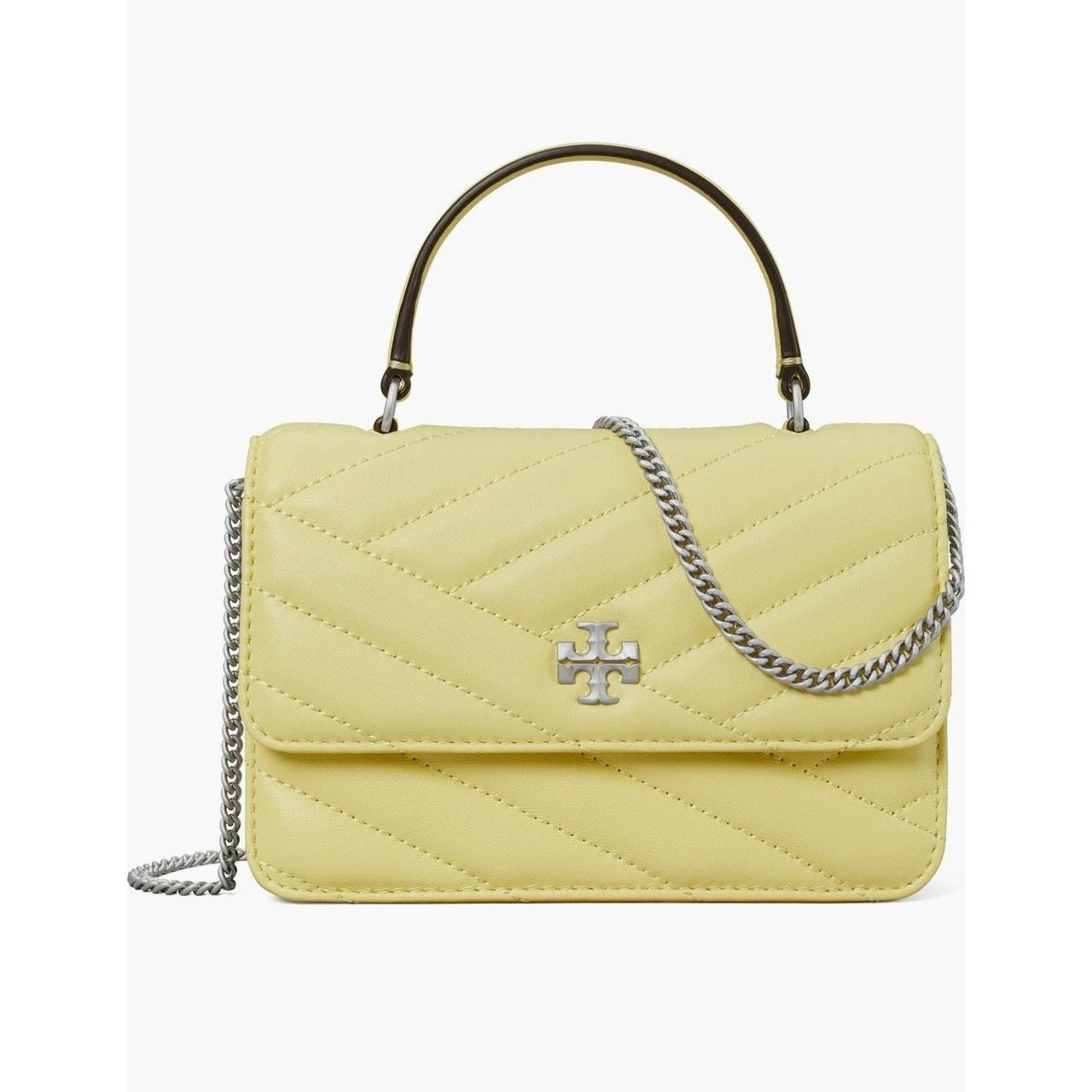 Tory Burch Women's Bag - Yellow/Silver | Depop US