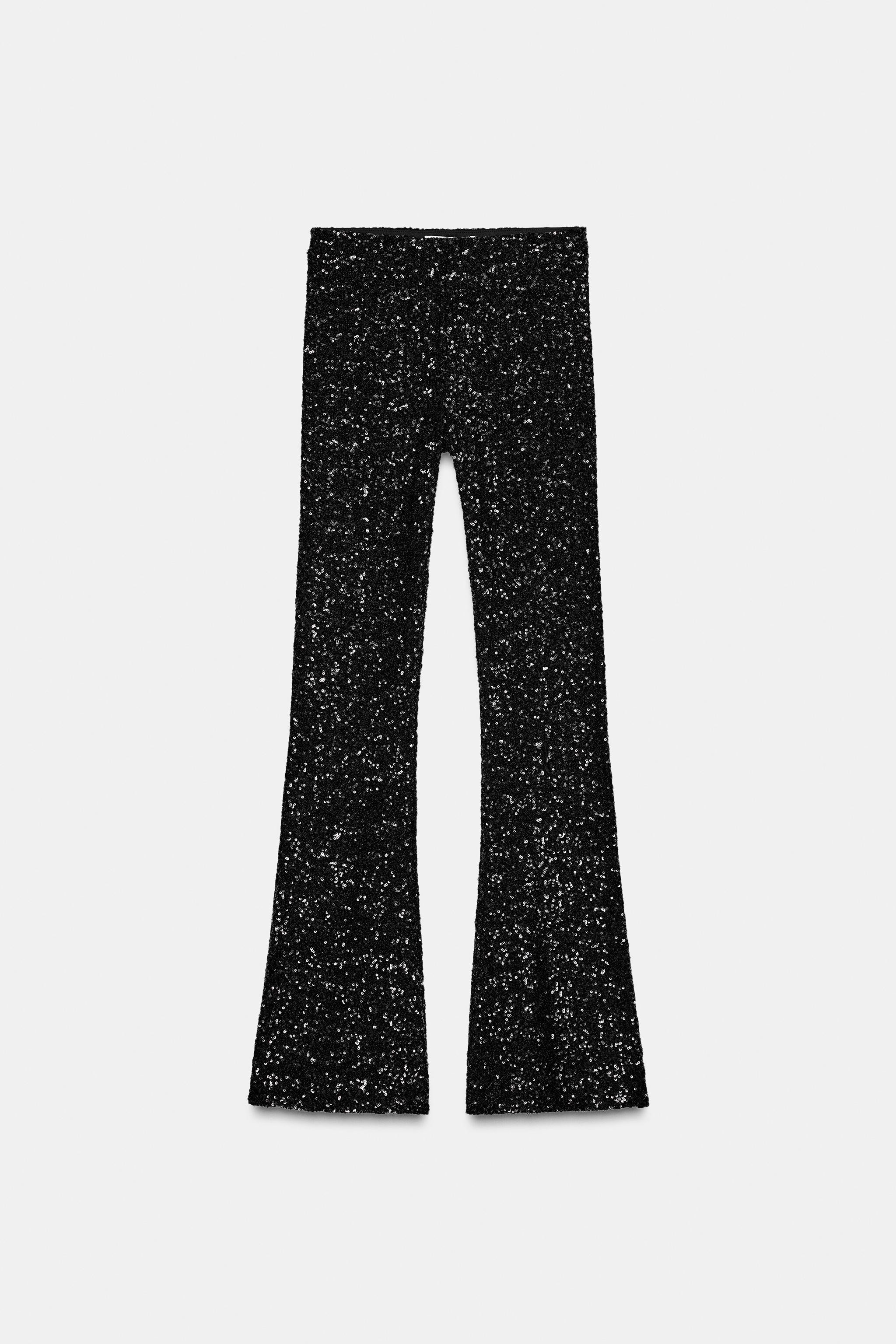 FLARE SEQUIN LEGGINGS | Zara US