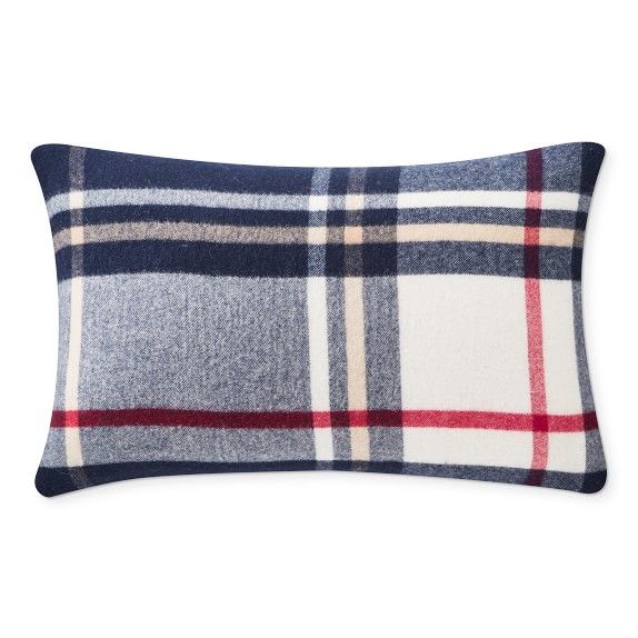 Plaid Lambswool Pillow Cover | Williams-Sonoma