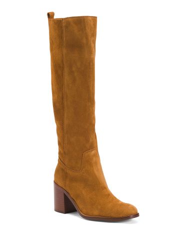 Made In Spain Suede Barn Boots With Lightly Padded Footbed | TJ Maxx