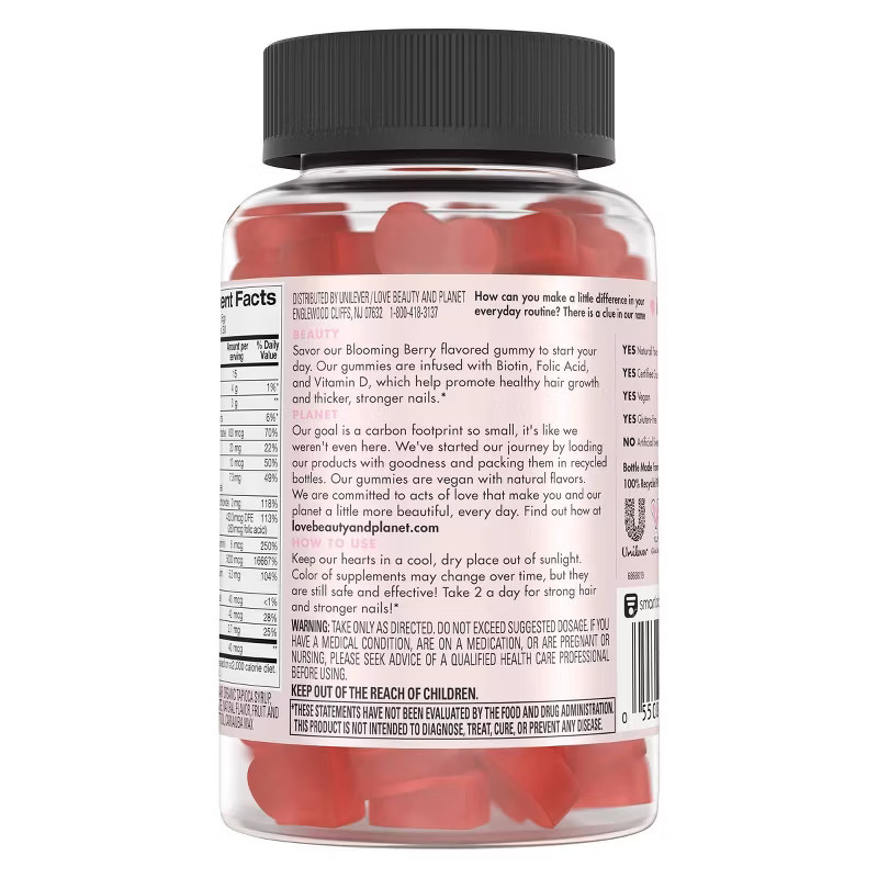 Love Beauty and Planet Multi-Benefit Vitamins Dietary Supplement - Berry Extraordinary – 60ct | Target