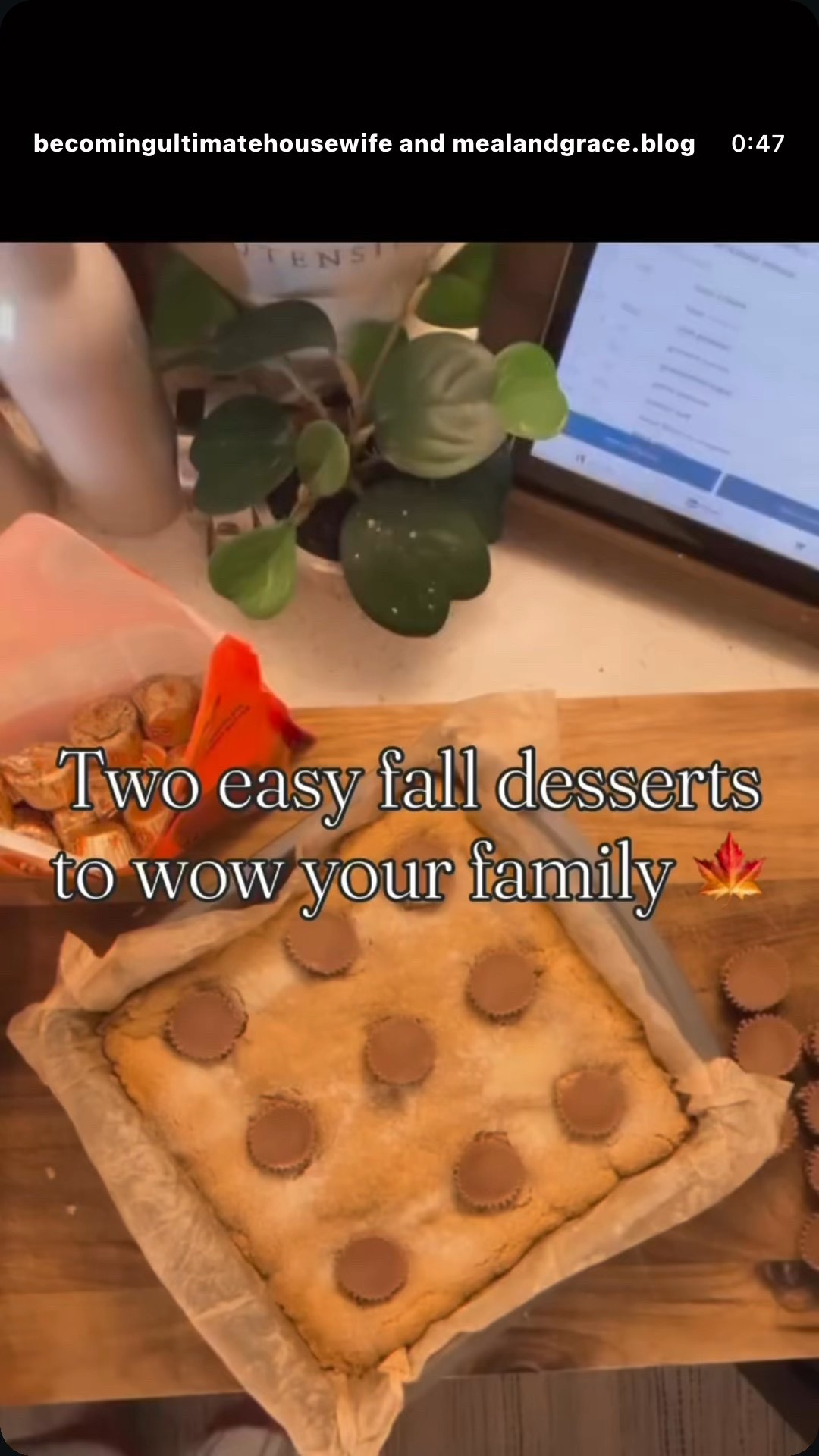 Two easy desserts to kick off baking season 🍂 This collab with @becomingultimatehousewife was so fun — I made Brown Butter PB Bars 🤎 and she made an Apple Pie 🍏.

👉 Which team are you on: #TeamPB or #TeamApple?



#LTKHome