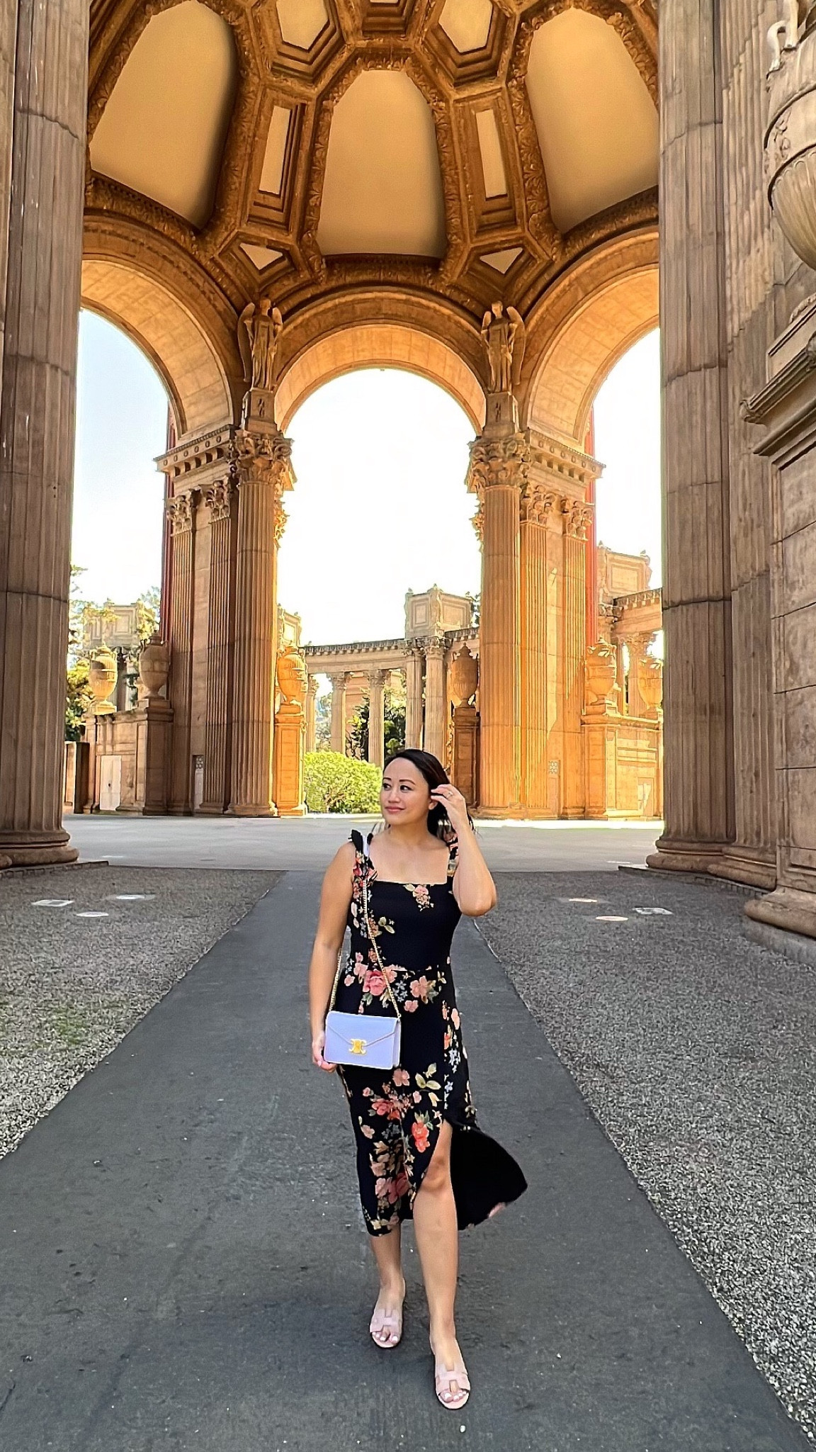 Sezane Spring Dress, Hermes Sandals, and Celine Triomphe Bag.

#LTKFind #LTKitbag #LTKSeasonal
