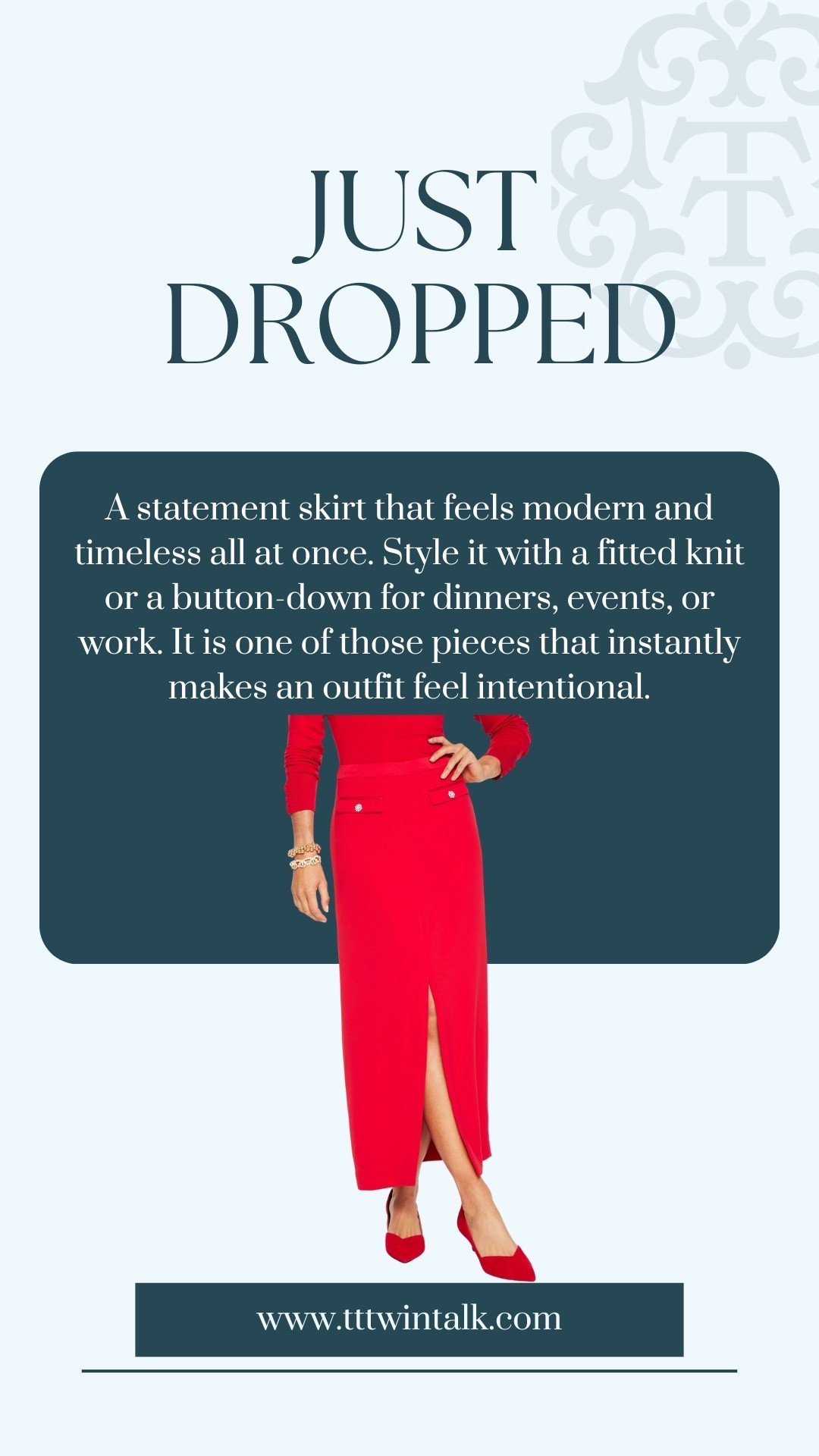 A statement skirt that feels modern and timeless all at once. Style it with a fitted knit or a button-down for dinners, events, or work. It is one of those pieces that instantly makes an outfit feel intentional.

#LTKOver40 #LTKSeasonal #LTKHoliday