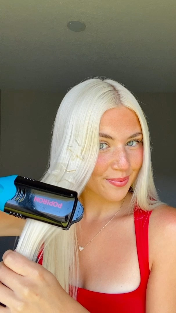 Love the Popiron! It’s so fun to put cute stamps in your hair! They have a few different options that come with it🥰 wearing size 2 in top!

#LTKBeauty
