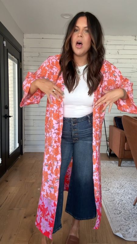 She’s gorg!!!!  Walmart for the win!
True to size in the jeans
XL in all the kimonos. 

#LTKfindsunder50 #LTKmidsize #LTKsalealert