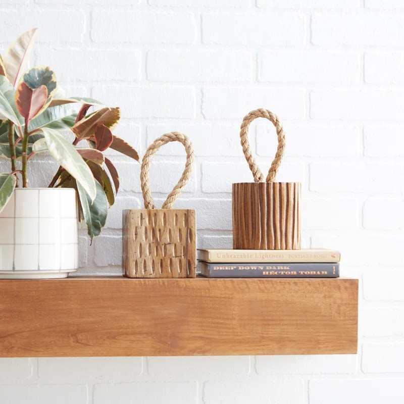 Sand & Stable™ 2 Piece Julissa Wood Sculpture Set & Reviews | Wayfair | Wayfair North America