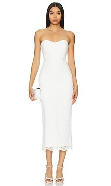 Bardot Kayleigh Midi Dress in White from Revolve.com | Revolve Clothing (Global)