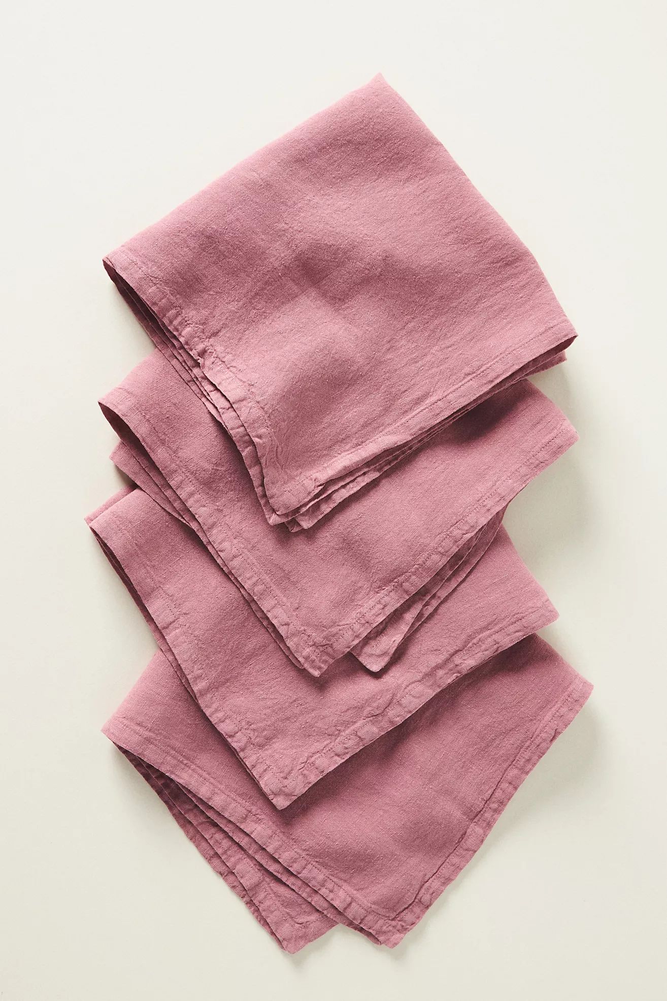 Edison Linen Napkins, Set of 4 | Anthropologie (US)