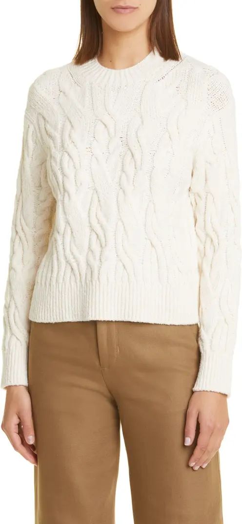 Crewneck Cable Sweater | Nordstrom