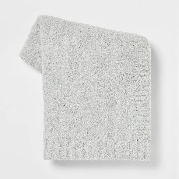 Cozy Knit Heathered Throw Blanket Ivory - Threshold™ | Target