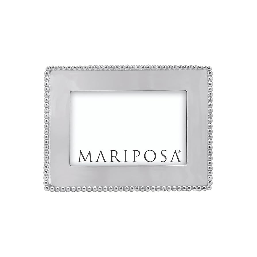 MARIPOSA BEADED 4X6 ENGRAVABLE FRAME | SILVER | BRILLANTE | FRAMES | ENGRAVABLE FRAMES | RECYCLED... | Amazon (US)
