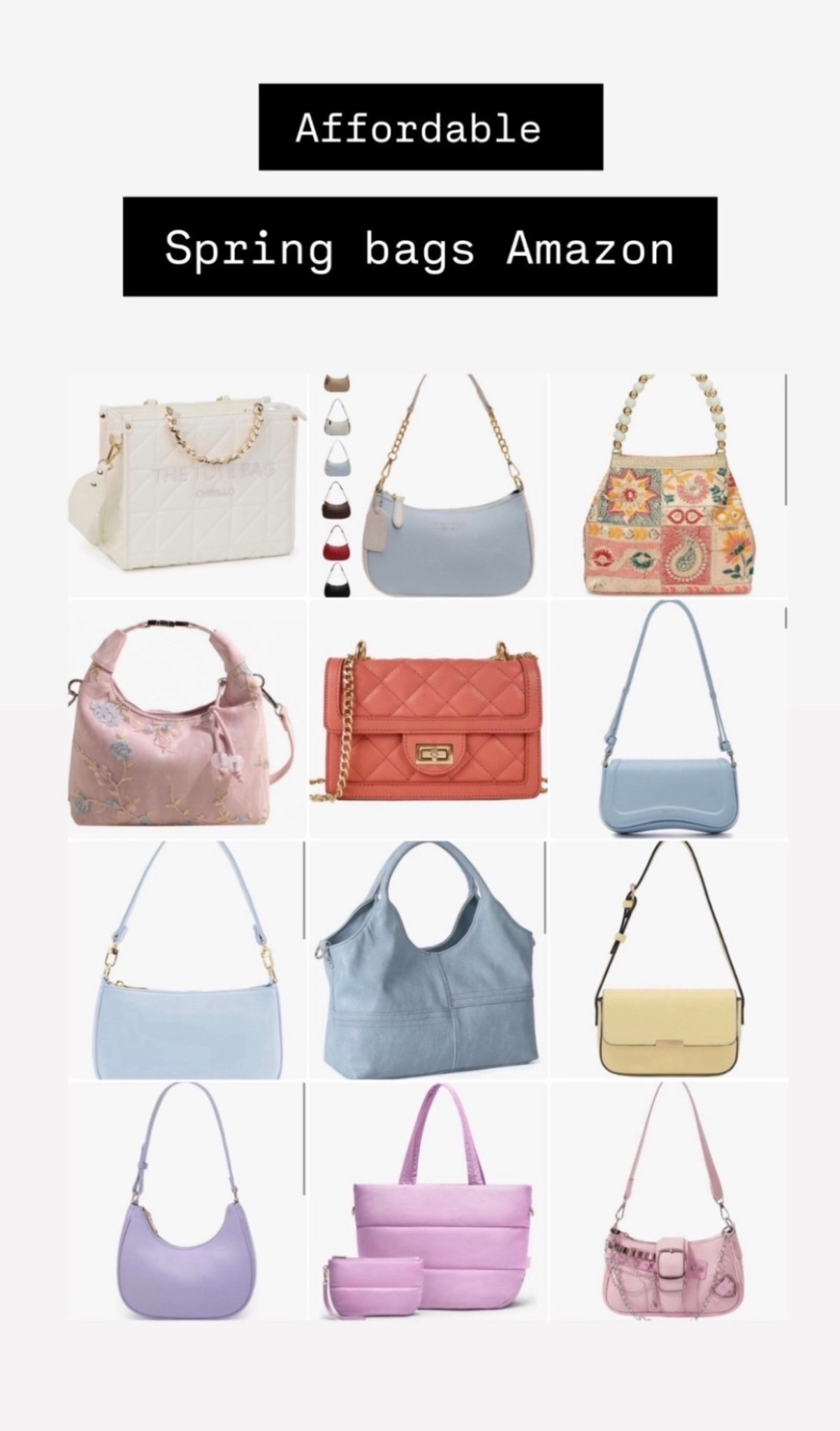 Spring handbags and purses from Amazon 
