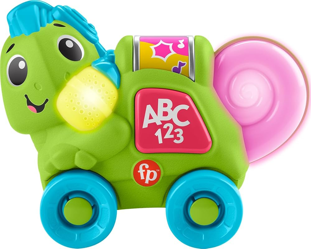 Fisher-Price Baby Learning Toy Link Squad Crawl ‘n Colors Chameleon with Music & Lights for Age... | Amazon (US)