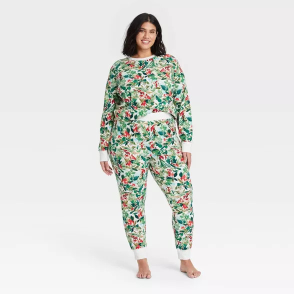 Women's Plus Size Thermal Pajama Set - Stars Above™ | Target