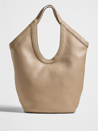 Vegan Leather Modern Hobo Tote | Banana Republic Factory | Banana Republic Factory