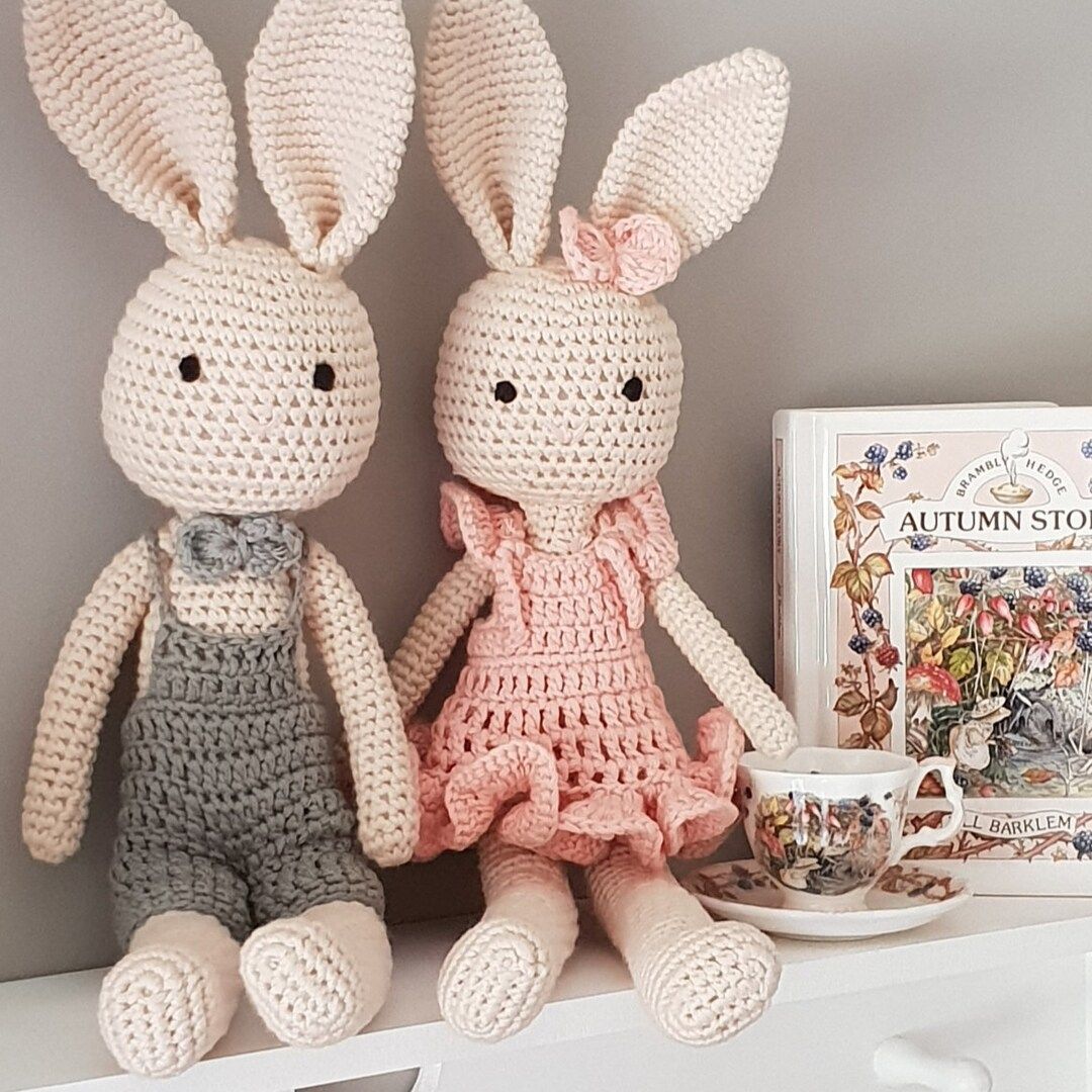 Crochet Bunny Handmade & Super Soft, Handmade Baby Toy, Traditional Baby Toy, Crochet Toy, Amigur... | Etsy (US)