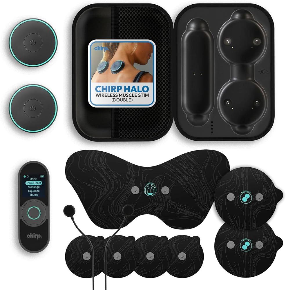 Chirp Halo Wireless Muscle Stimulator, Portable EMS TENS Unit (Double) | Amazon (US)
