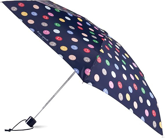 kate spade new york Mini Umbrella, Compact Umbrella with Storage Sleeve for Backpack or Car (Spad... | Amazon (US)