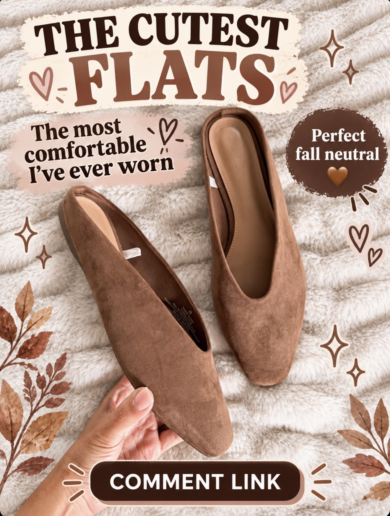 I’m not exaggerating when I say these are the cutest and most comfortable flats I’ve ever worn 😍 And this color is the perfect fall neutral! Comment LINK and I’ll send them to you 🔗

#LTKOver40 #LTKootd #LTKmomlife