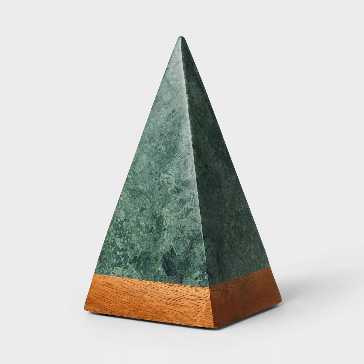 Large Marble and Wood Christmas Tree Ornament Green - Threshold™ designed with Studio McGee | Target