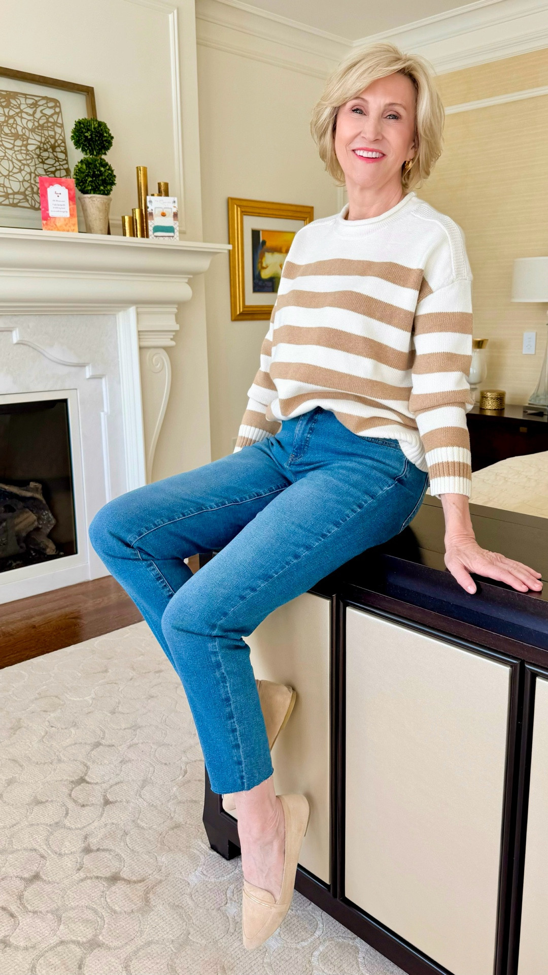 There’s just something about a striped roll neck that makes me feel instantly put together 🤍

This one from Talbots is that perfect in-between piece — cosy enough for cooler mornings, but still light enough to tuck into my favourite jeans without feeling bulky. Add classic ballet flats and suddenly it’s giving effortless, everyday chic (with minimal effort, which we love 🙌🏼).

#LTKSeasonal #LTKOver40 #LTKootd