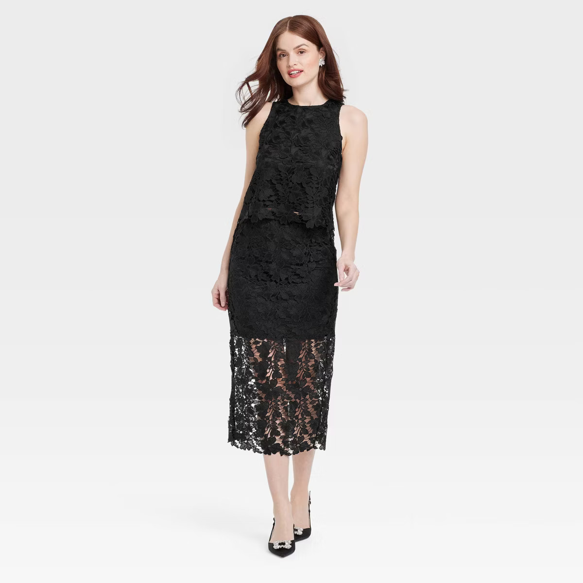 Women's Lace Midi A-Line Skirt - A New Day™ | Target