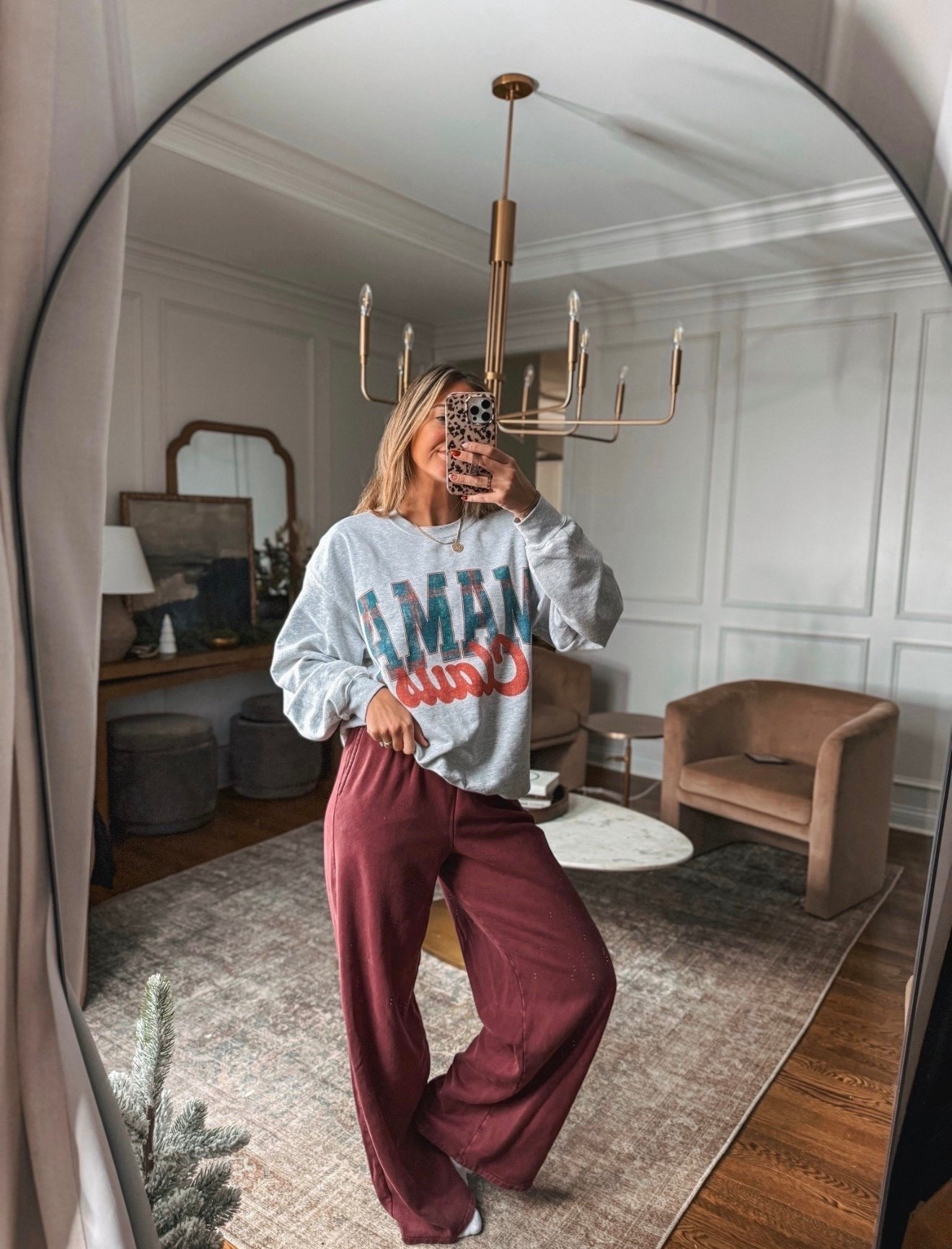 The CUTEST mama claus sweatshirt my code OLIVIAC is live for one more day for 30% off!! I have a large 

#LTKGiftGuide #LTKHoliday #LTKCyberWeek