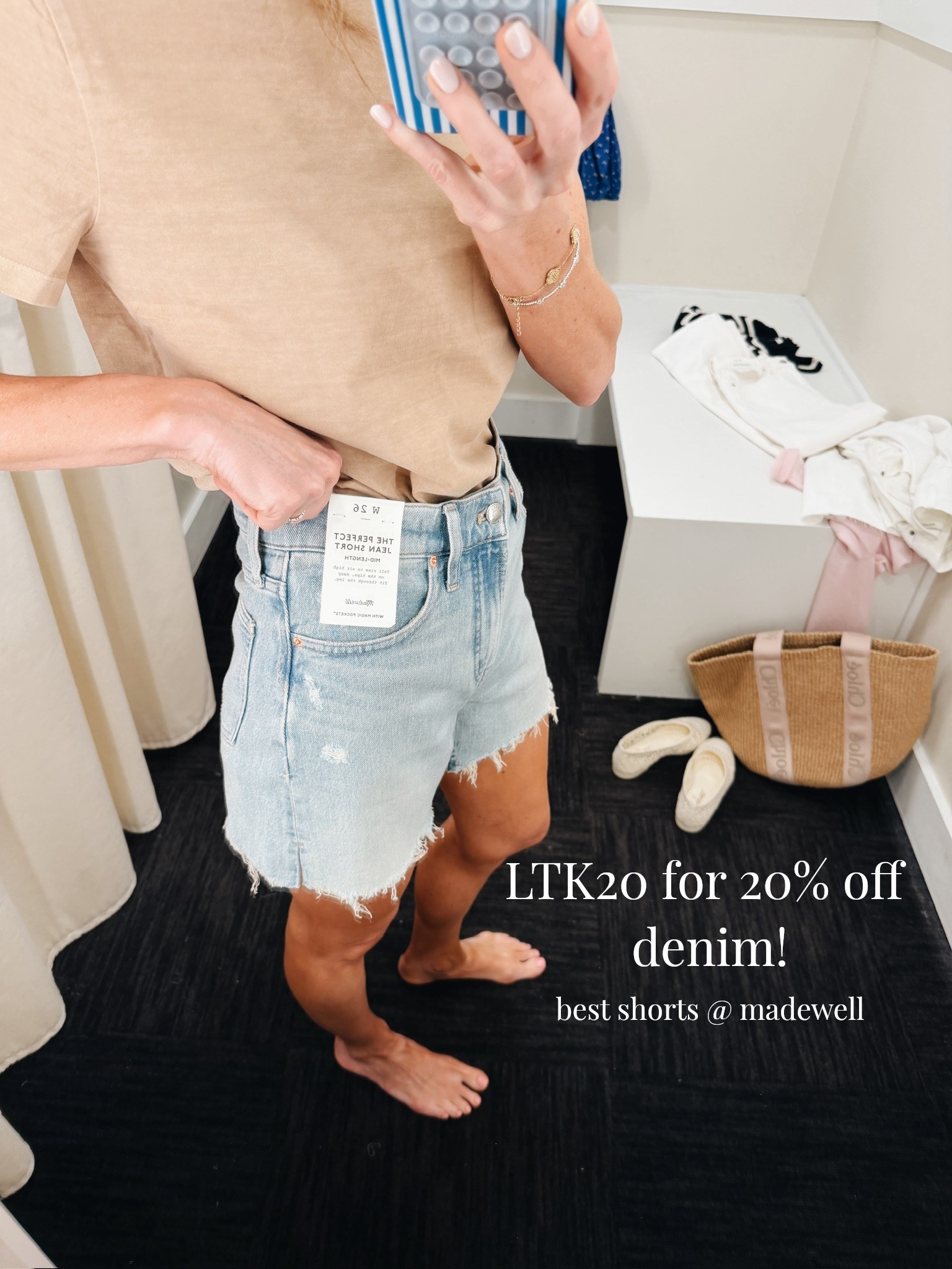Use code LTK20 for 20% off Madewell items!! Size 26 shorts