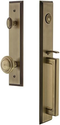 Grandeur 844958 Hardware Carre' One-Piece Handleset with D Grip and Circulaire Knob, Backset Size... | Amazon (US)