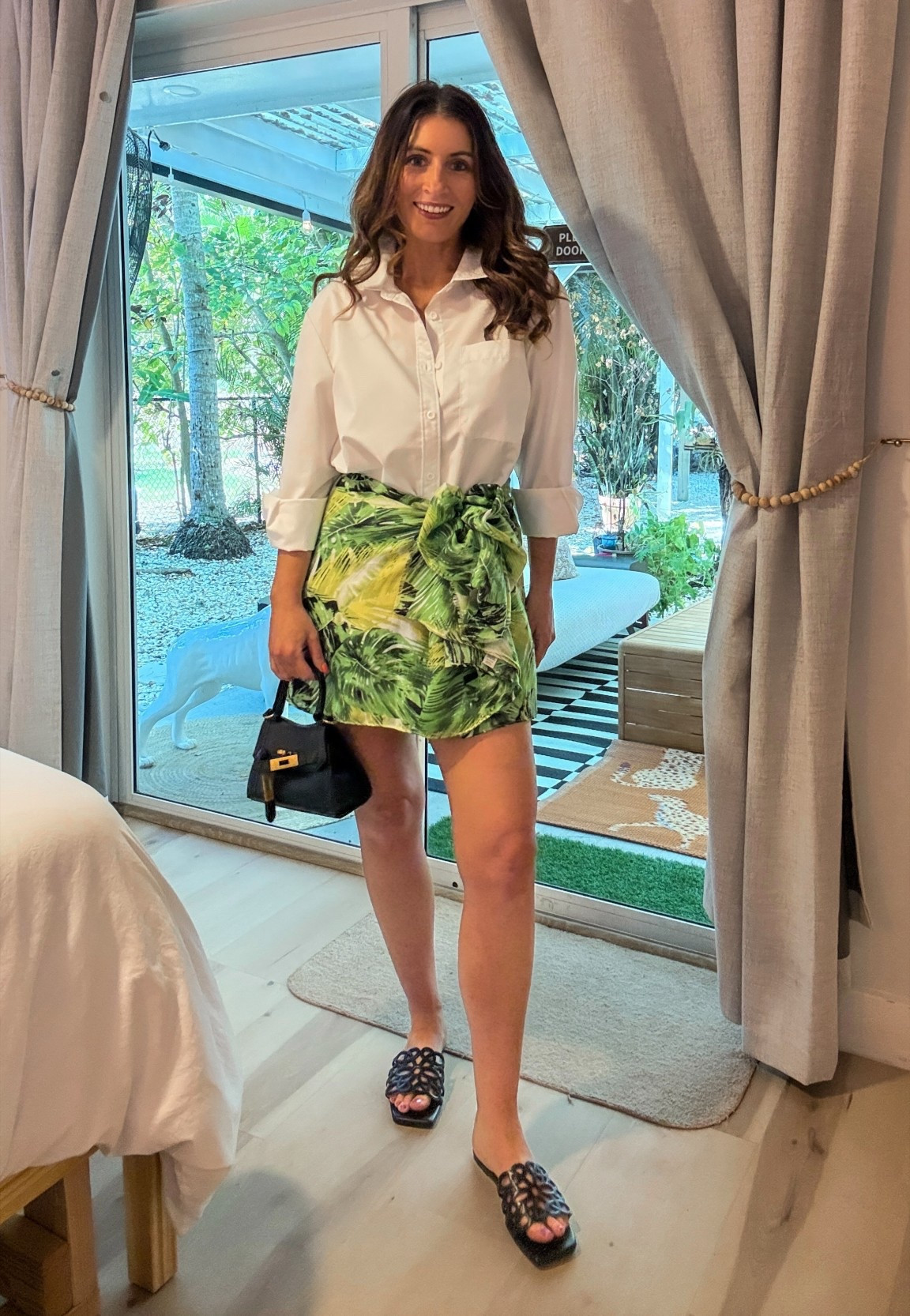 What I wore out to dinner on vacation in Naples, Florida
Amazon oversized white button down shirt (medium)
Lulus palm print/tropical print sarong (old - linking similar)
Amazon look for less sandals (7)
Macy’s look for less handbag

Casual outfit, spring break outfit, summer outfit, leopard print is a neutral


#LTKOver40 #LTKootd #LTKSaleAlert