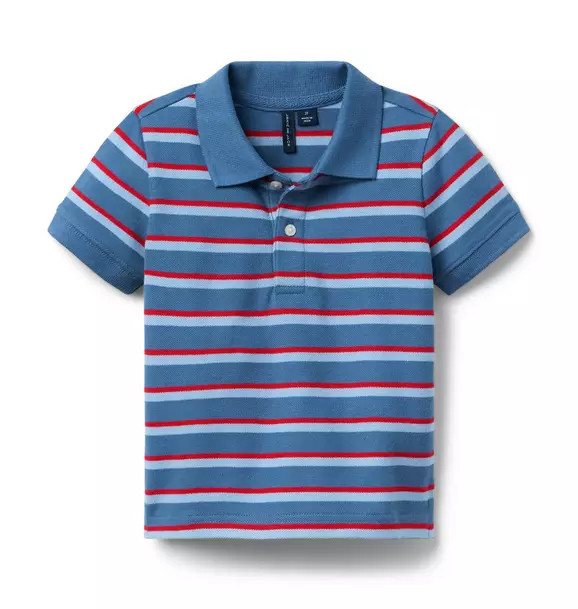 The Classic Striped Pique Polo | Janie and Jack
