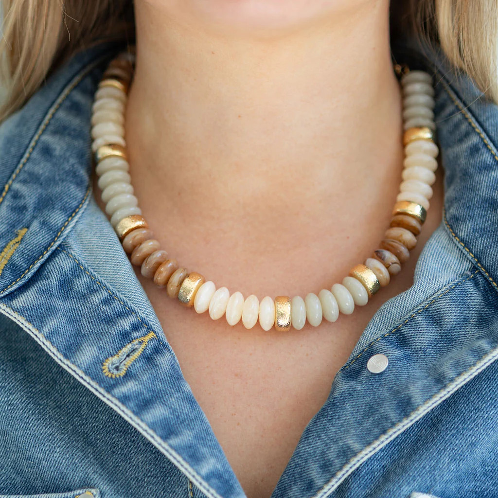 Crème Brûlée Resin Necklace | Erin McDermott Jewelry