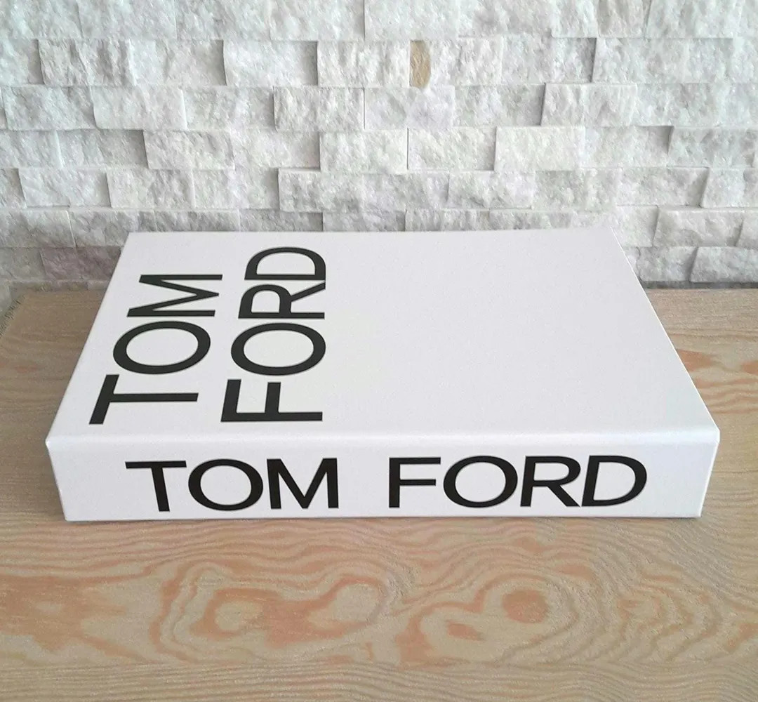 Tom Ford Book Box: White Coffee Table Decor, Hollow Storage Book | Etsy (US)