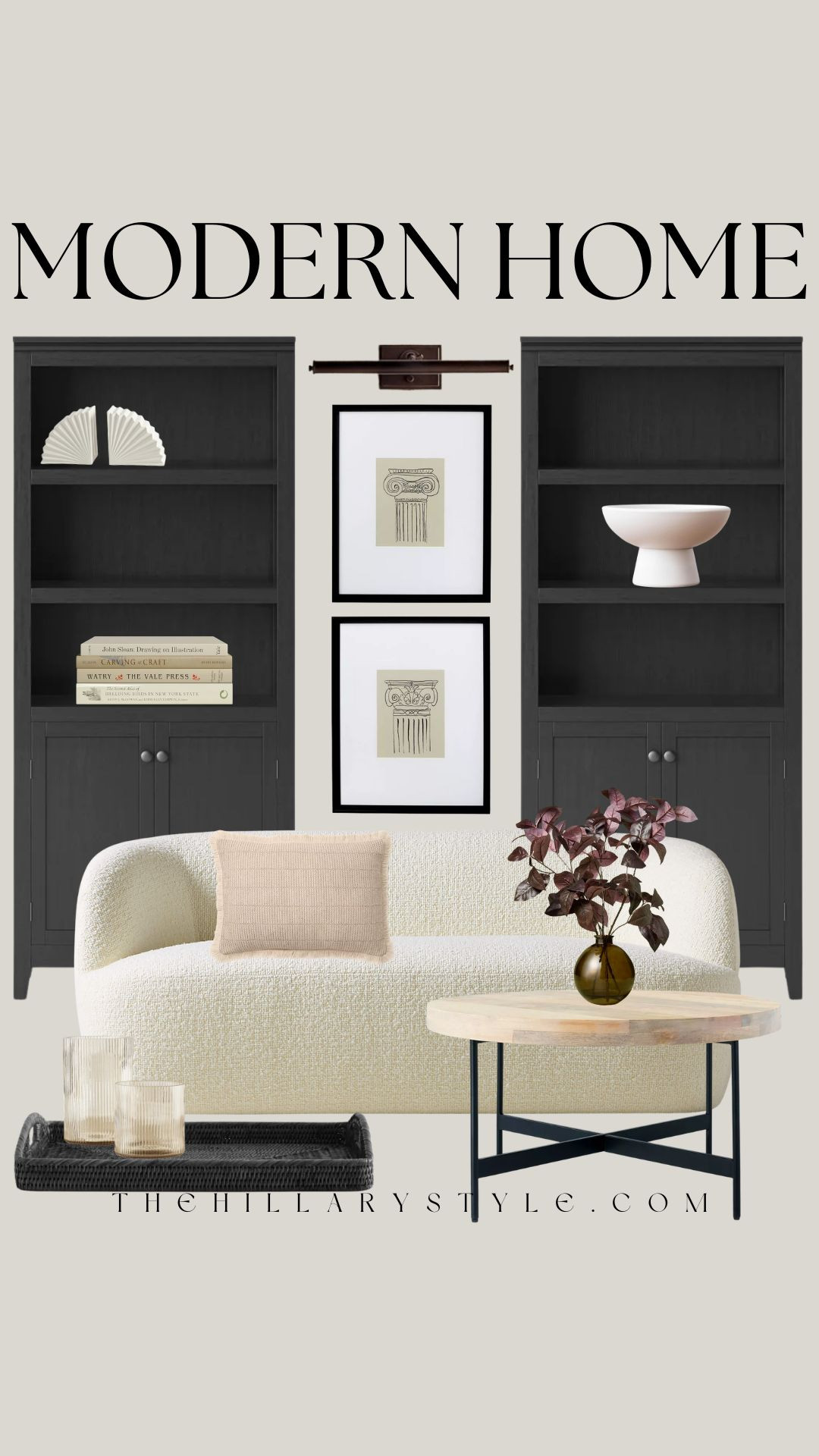 Refresh Your Space with Modern Luxury Home Decor

Create a serene and stylish living space with this modern home design. Featuring sleek black bookshelves, a textured boucle sofa, and a natural wood coffee table, this living room setup is perfect for a minimalist yet cozy aesthetic. The art prints and decorative objects add a touch of personality, making the space uniquely yours. Shop this look to transform your home! Target, CB2, Walmart, Wayfair, Quince

#modernlivingroom #neutralhomedecor #bouclesofa #blackbookshelves #cozyvibes #livingroominspo #TheHillaryStyle #ltkhome #pinterestinspired #interiordesign 

 

#LTKSeasonal #LTKHome #LTKautumn