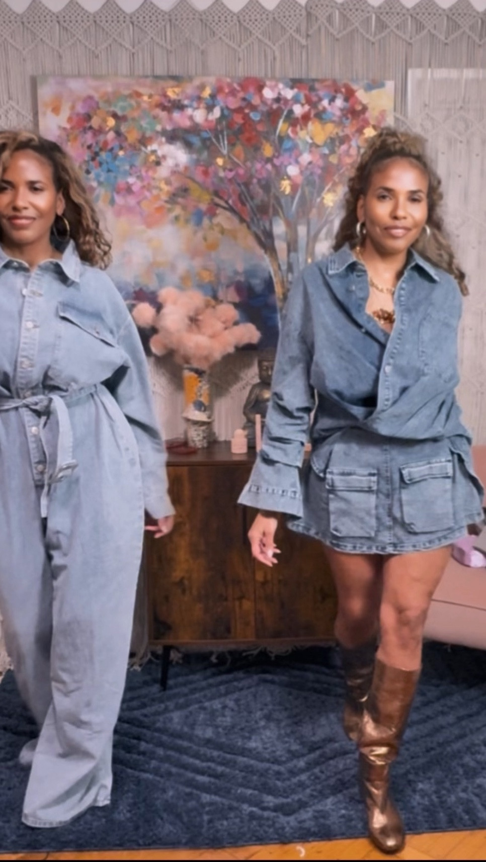 You can never go wrong with a denim jumpsuit!  Which one do you prefer? I’m loving them both!! 

#LTKFindsUnder100 #LTKMidsize #LTKWatchNow