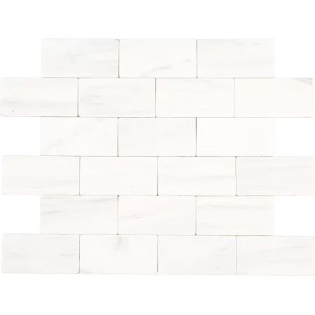 Daltile M31336TS1P Contempo White Marble Collection - 6" x 3" Rectangle Multi-Surface Tile - Tumbled | Build.com, Inc.