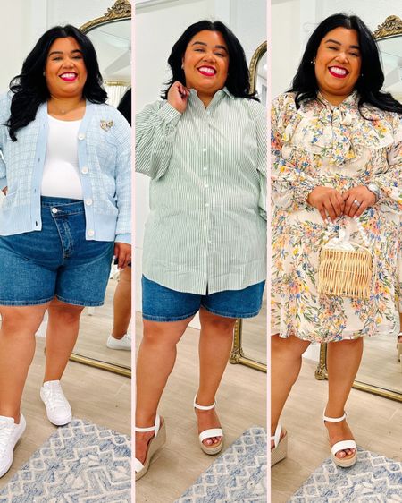 Summer dress, plus size dress, Eloquii elements, strappy heels, wedding guest outfit, summer outfit, short dresses, wedding guest, church outfit, jean shorts, wide width heels, wide width wedges, Walmart outfit, Walmart clothes, classic style, free assembly, white sneakers, white bodysuit, Pearl wicker bag

#LTKbeauty #LTKcurves #LTKunder50