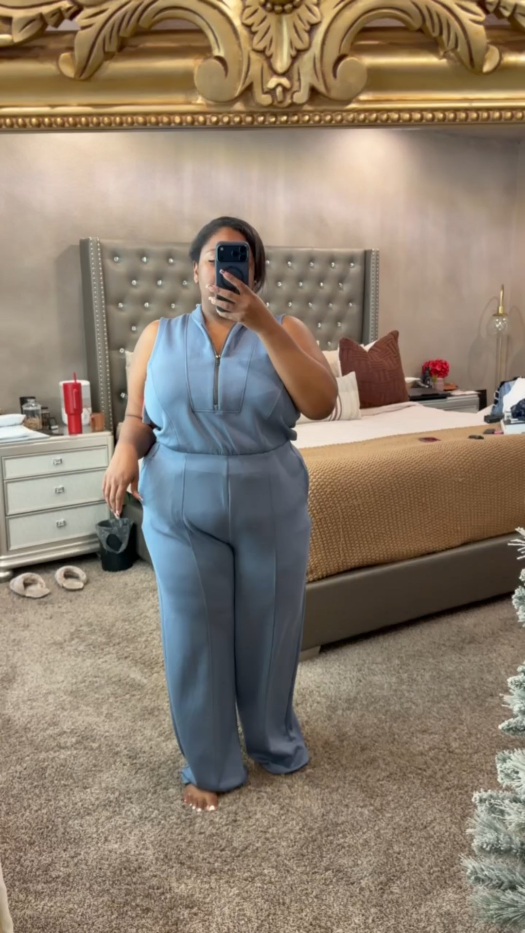 ✨ @Spanx AirEssentials®
Shawl Collar Half Zip Jumpsuit perfect for travel. 
Sizing goes up to 3X.





#LTKgrwm #LTKPlusSize #LTKootd