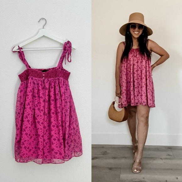 Pink Floral Romper (S) | Poshmark