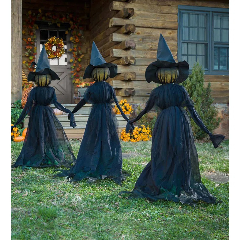 Lighted Halloween Witch Garden Stake | Wayfair North America