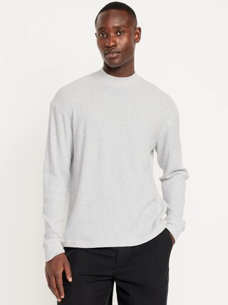 Heavyweight Long-Sleeve Waffle T-Shirt | Old Navy (US)