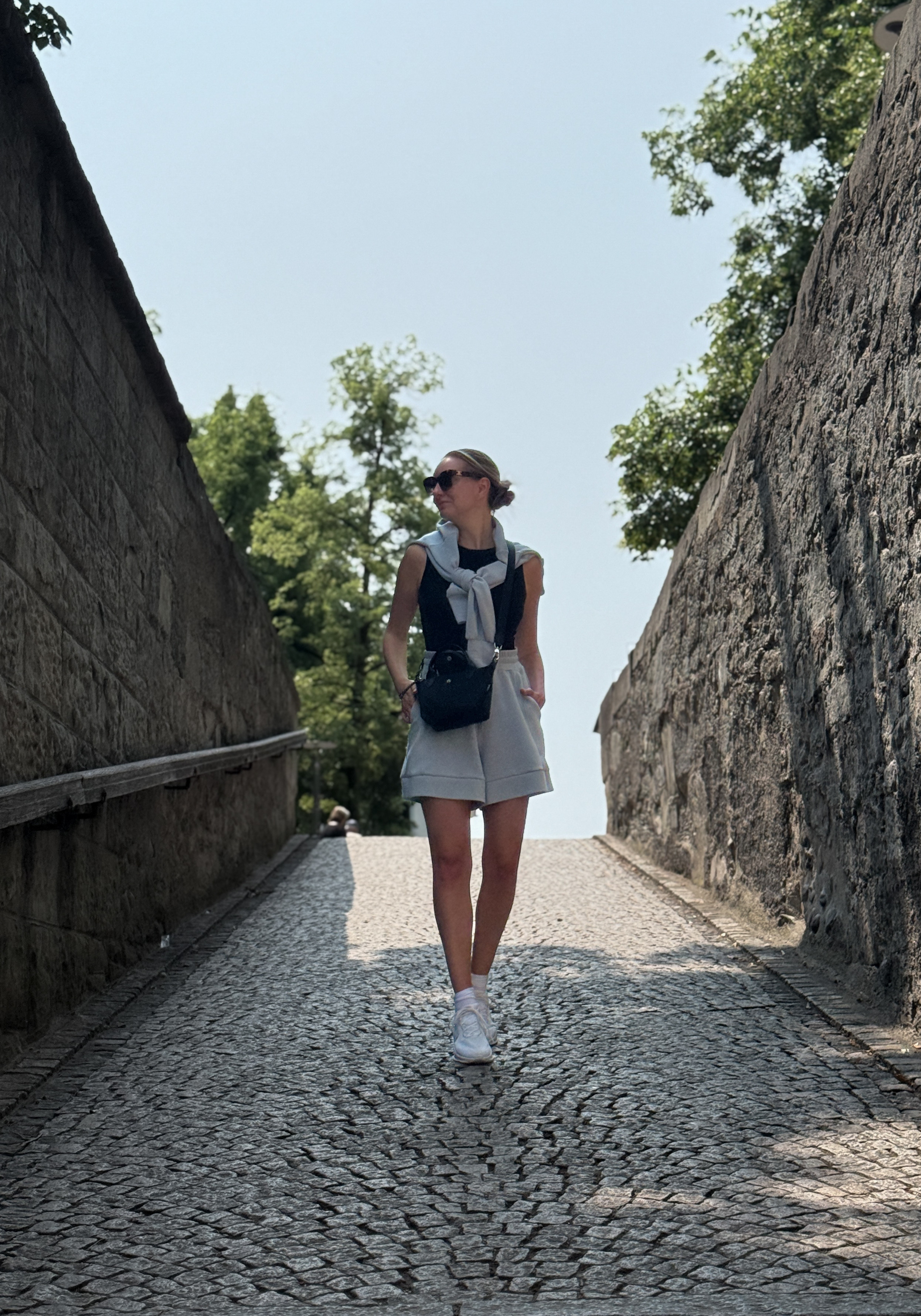 The perfect outfit for running around a new city exploring. Wearing my Varley co-ord set ft. shorts (with pockets), jacket, black tank top, Celine sunglasses and Nike Vomero trainers (the comfiest I've ever found!) Oh, and my trusty Longchamp Le Pliage XS Energy bag which is so light weight and secure with a zipper. 

 #LTKStyleTip #LTKTravel #LTKItBag