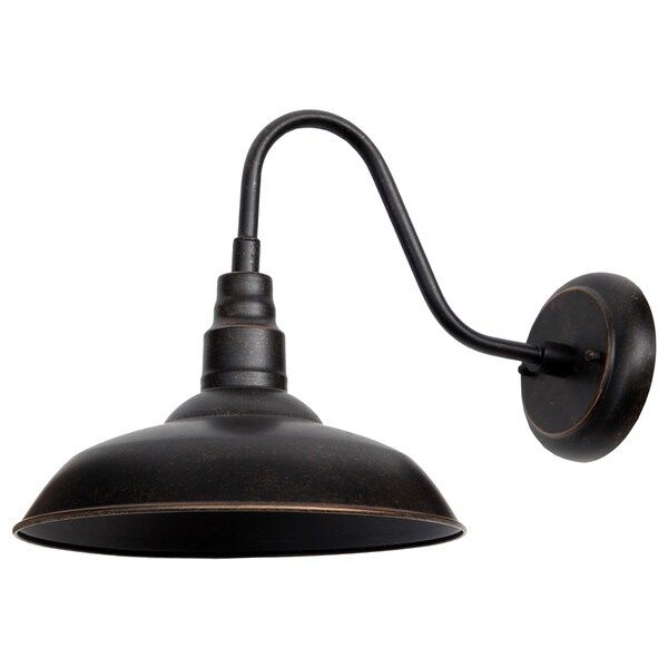 Y-Decor Lora 1 Light Outdoor Wall Light in Oil Rubbed Bronze | Bed Bath & Beyond