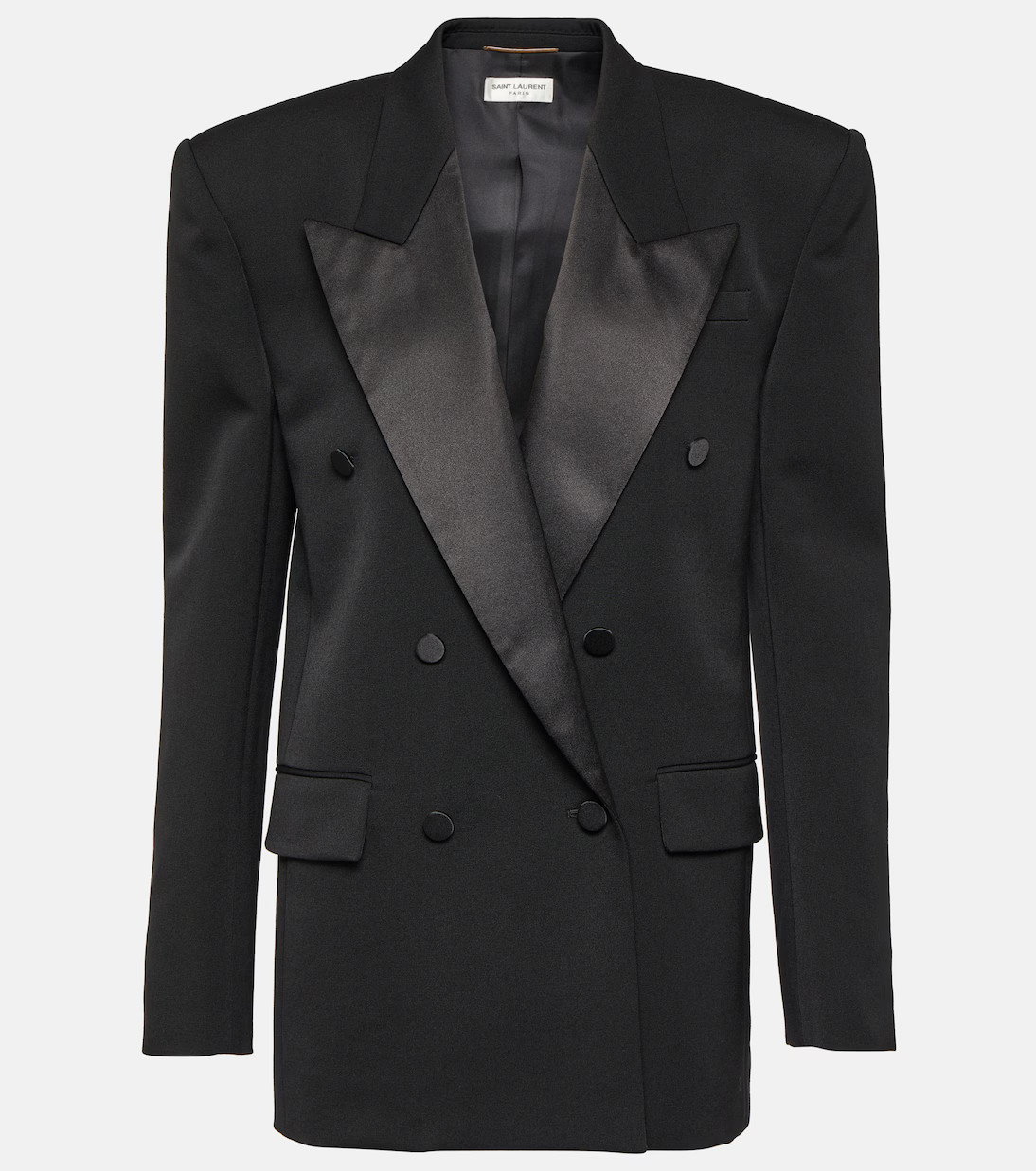 Double-breasted wool tuxedo jacket | Mytheresa (US/CA)
