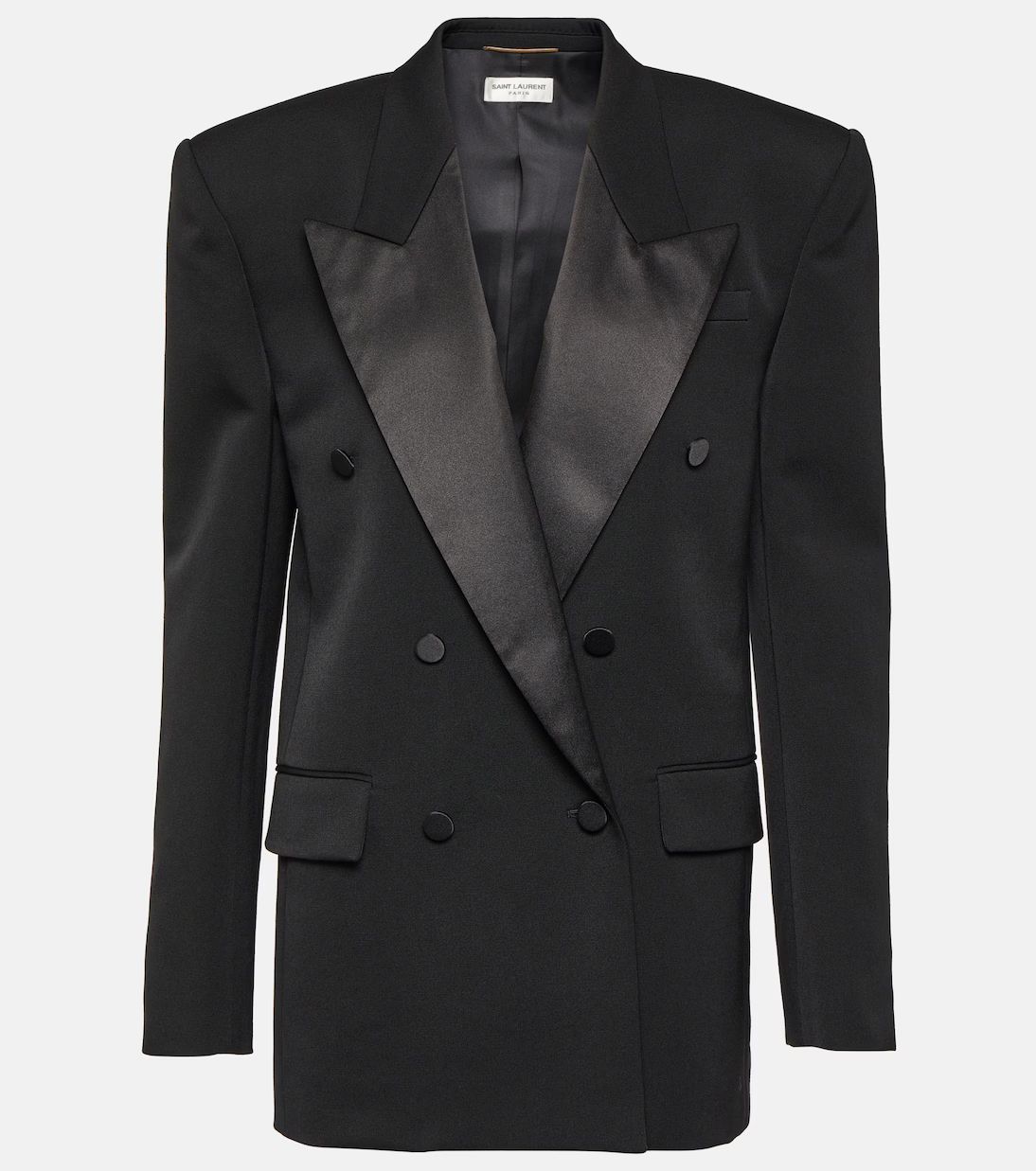 Double-breasted wool tuxedo jacket | Mytheresa (UK)
