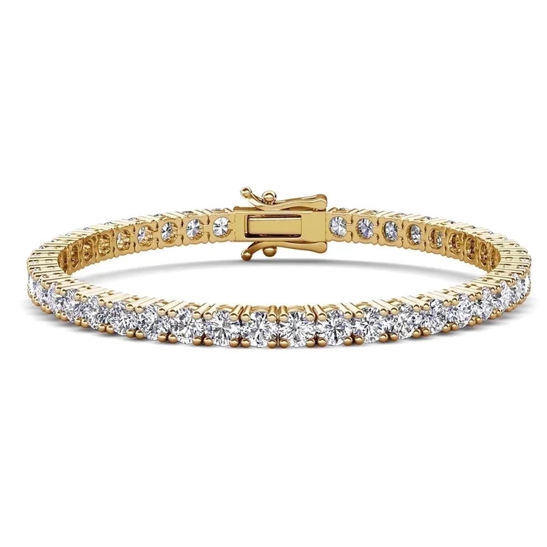 Cate & Chloe Kaylee 18k Yellow Gold Plated Tennis Bracelet with Simulated Diamonds Gift for Women | Walmart (US)
