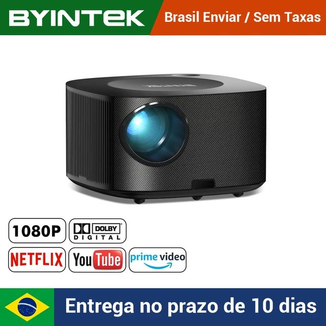 BYINTEK-X30 Projetor Full HD, 1080P, 1080P, sistema de TV Netflix, foco automático AI, Dolby Sma... | Aliexpress BR (BR)