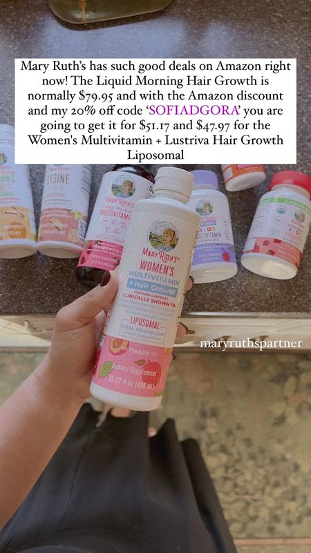 Mary Ruth’s has such good deals on Amazon right now! The Liquid Morning Hair Growth is normally $79.95 and with the Amazon discount and my 20% off code ‘SOFIADGORA’ you are going to get it for $51.17!

https://www.amazon.com/stores/MaryRuthOrganics/MaryRuthOrganics/page/6CAB35B7-7CB0-4527-815D-8DCE02AC1016

#LTKVideo #LTKsalealert #LTKfamily